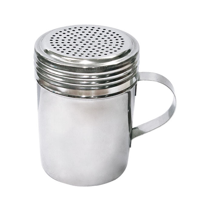 Omcan 80742 Stainless Steel Cheese Shaker Dredge with Handle, 2.5" 0.5 L, Silver
