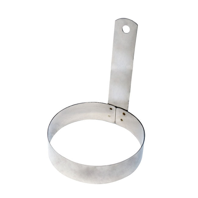 Omcan 80774 Egg Ring - 6" Stainless Steel Kitchen Accessory, Durable Non-Stick Design