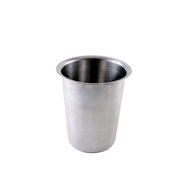Omcan 80815 Stainless Steel Flatware Cylinder, Solid Utensil Holder, 12-Piece Capacity | 4" Wide