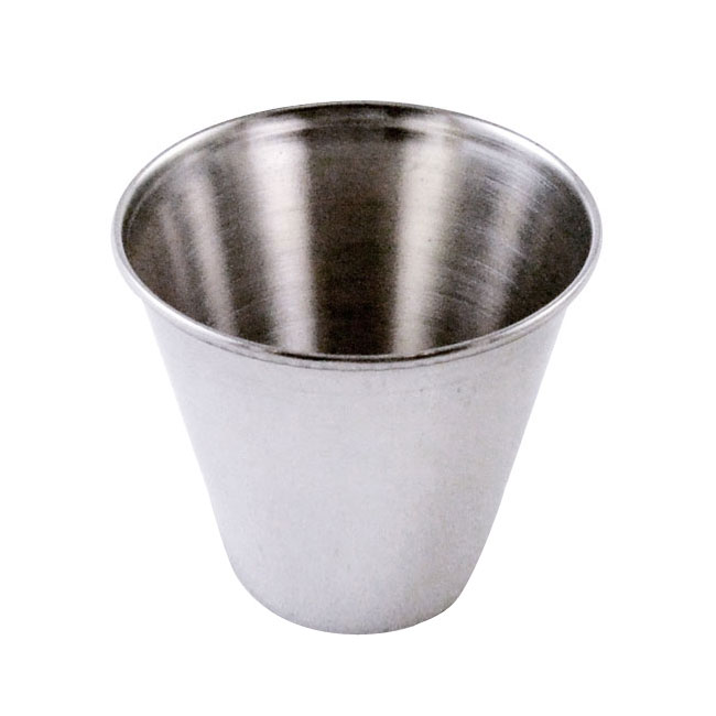 Omcan 80823 4 Oz Stainless Steel Sauce Cup, Metal Ramekin For Serving, - Dozen