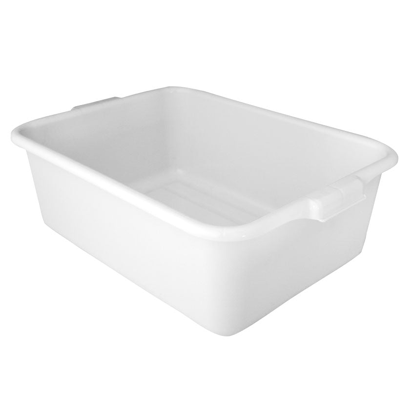 Omcan 80894 Standard Bus Box, 21.5"L x 15.5"W x 7"H, 1-Compartment, White, NSF Certified