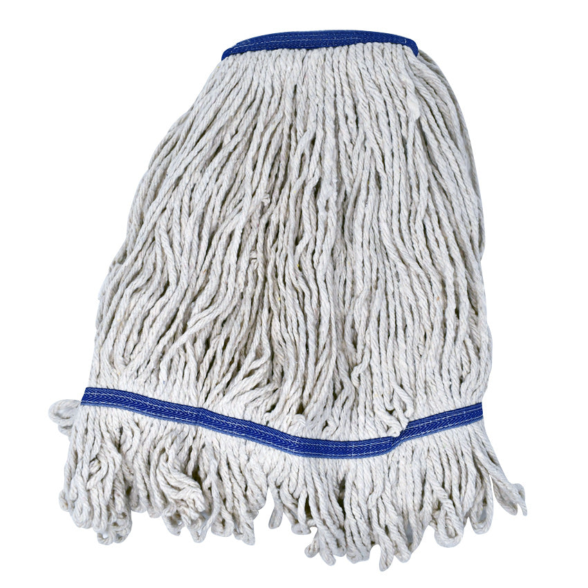 Omcan 80896 Wet Mop Head - 32 Oz Capacity Loop End, White Yarn, Non-Bacterial Resistant | 32 oz (#32)