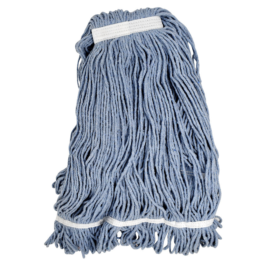 Omcan 80897 Wet Mop Head - 24 oz Capacity, Blue Yarn Loop End, Non-Bacterial Resistant Mop | 24 oz (#24)