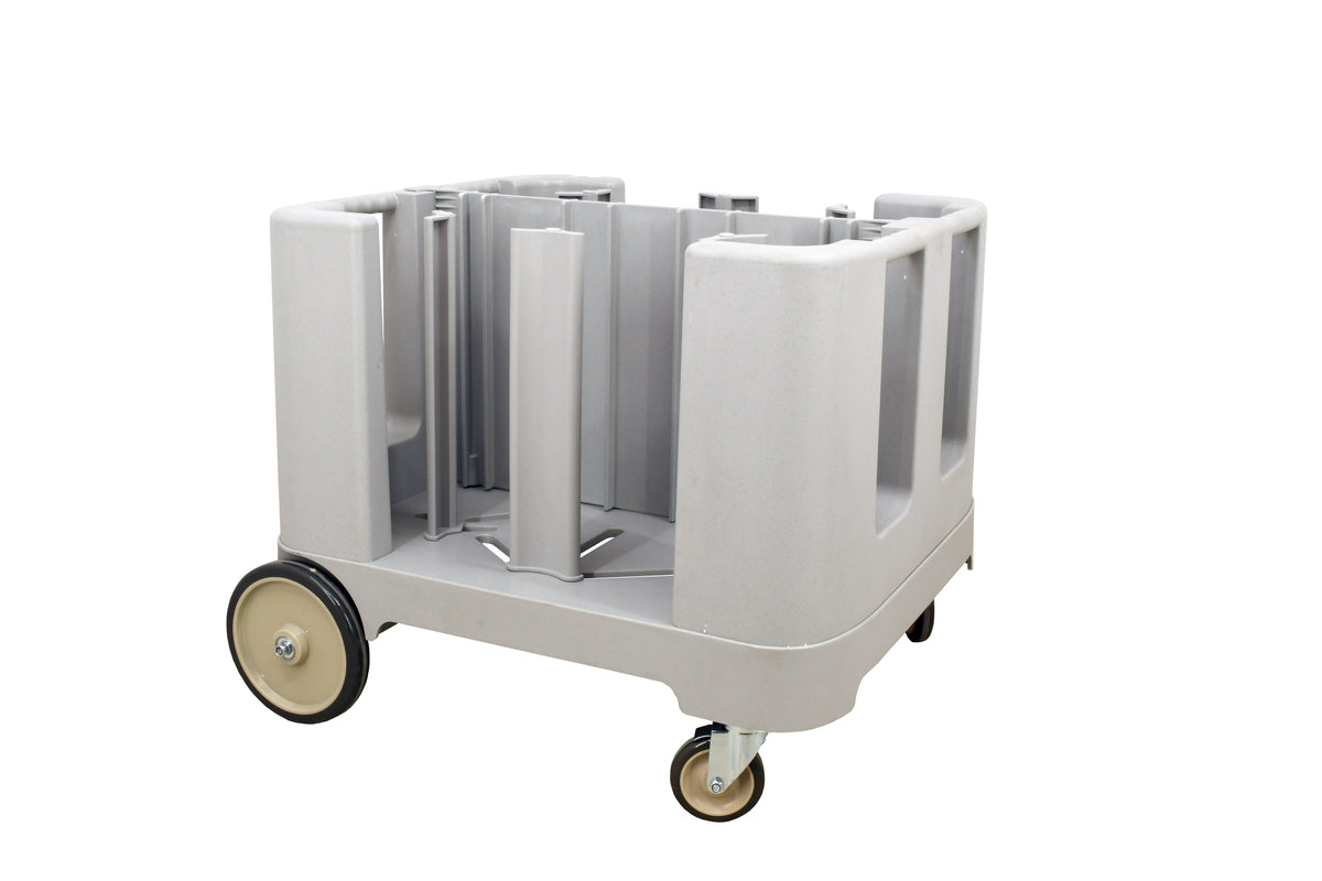 Omcan 80922 Dish Cart - 35-7/10"W x 37-9/10"D x 30"H, 6 Adjustable Towers, 240-405 Plate Capacity, Polyethylene | plastic