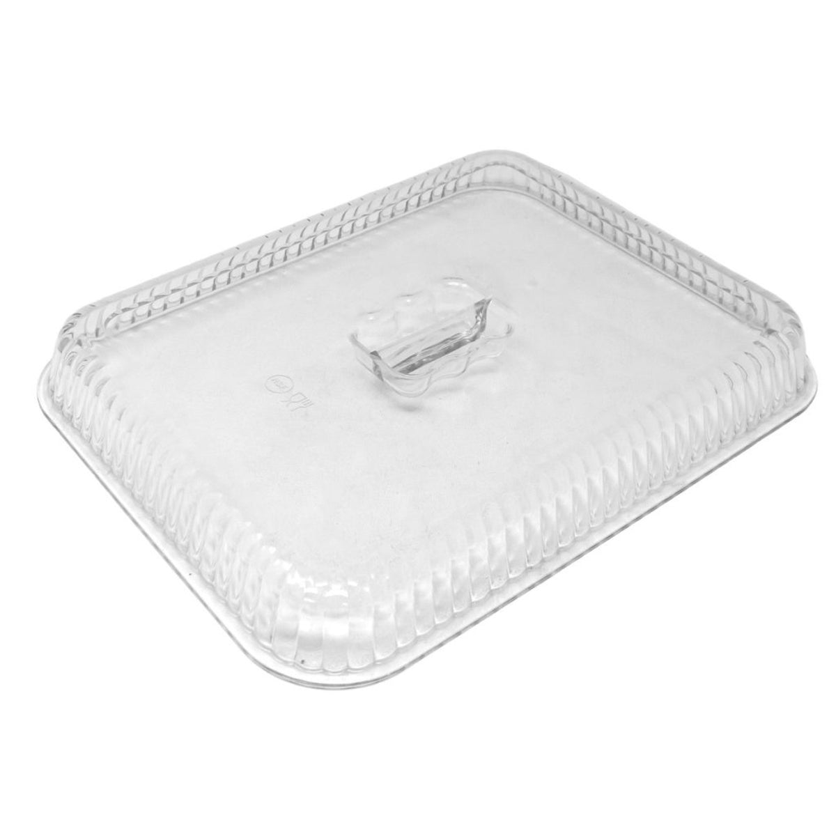 Omcan 80957 Crock Cover - Rectangular Snap-On Polycarbonate, Clear for Salad Bar Crock #80956 | plastic / poly -