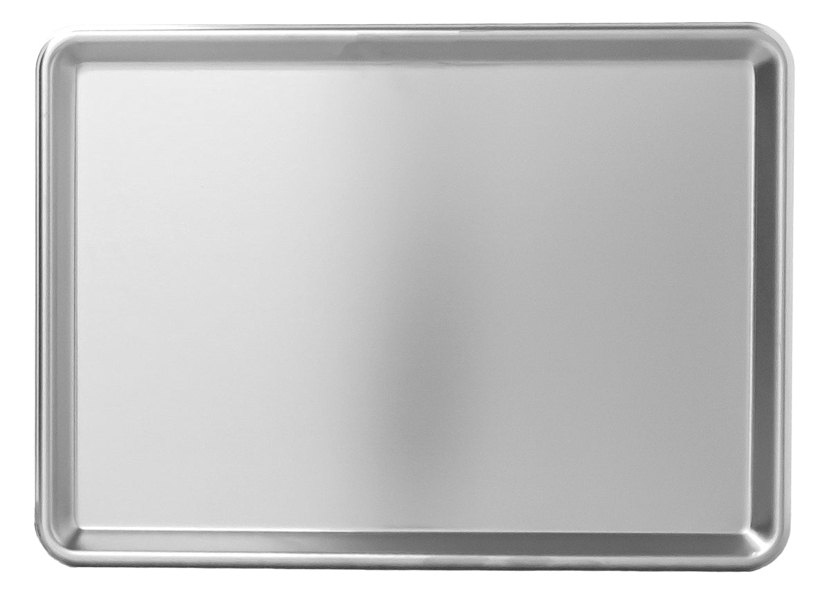 Omcan 81021 Solid Uncoated 13" x 18" Bun/Sheet Pan, 20-Gauge Stainless Steel, NSF