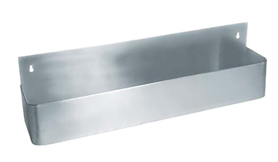 Omcan 81095 Bar Speed Rail - Single 36" Stainless Steel, Keyhole Mounting, Fits 30-39" Bar Width