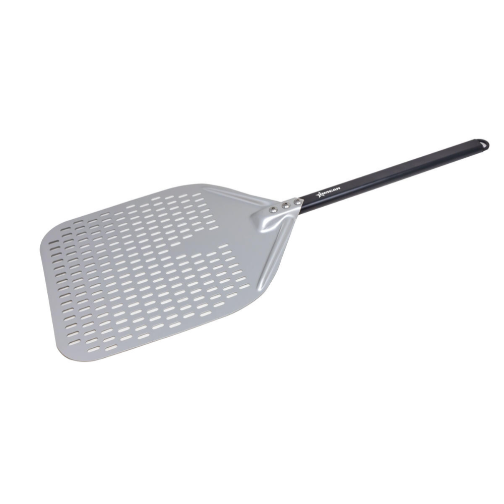 Omcan 81185 Pizza Peel - Perforated 12" x 15-3/4" Blade, Aluminum, 59" , Aluminum Handle