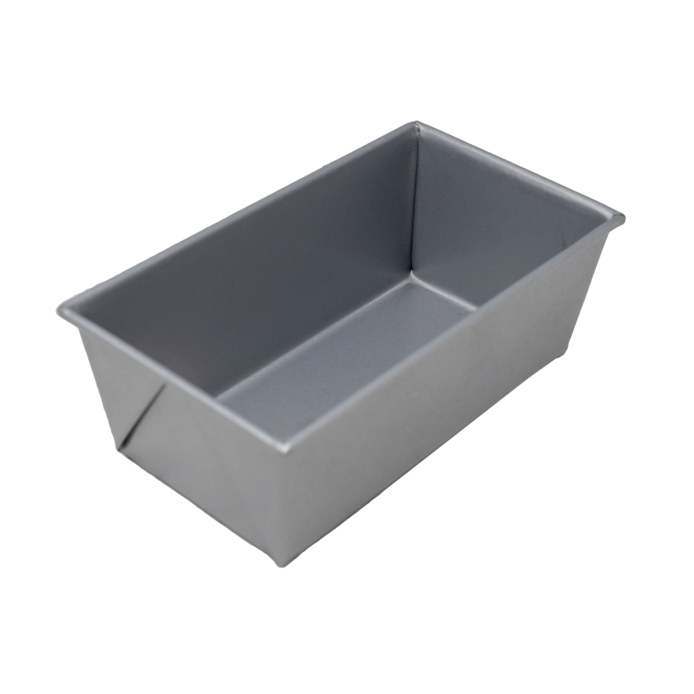 Omcan 81202 Loaf Pan, 3/8 Lb, 5-5/8" x 3-1/8" x 2-3/16" Deep, Glazed Aluminized Steel