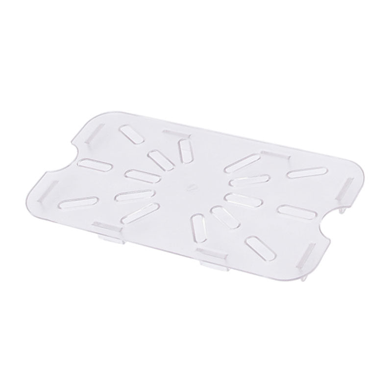 Omcan 85034 Drain Shelf - 1/3-Size Clear Polycarbonate Food Tray, NSF-Approved, Clear | 9.84" Wide