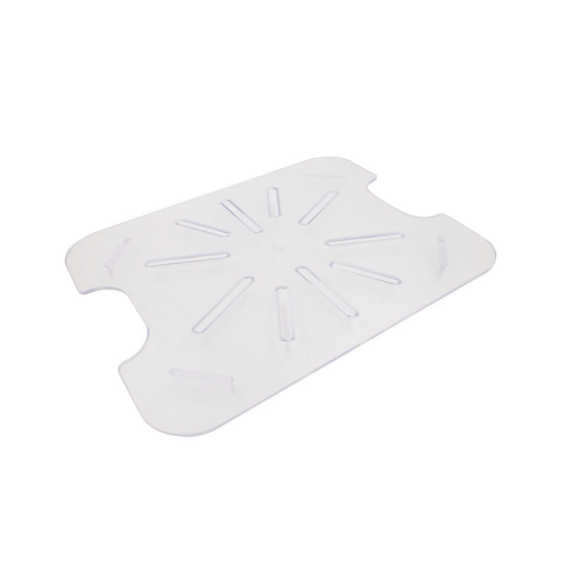 Omcan 85036 Drain Shelf for 1/6-Size Food Storage Container, Clear Polycarbonate, NSF-Listed | 4.84" Wide