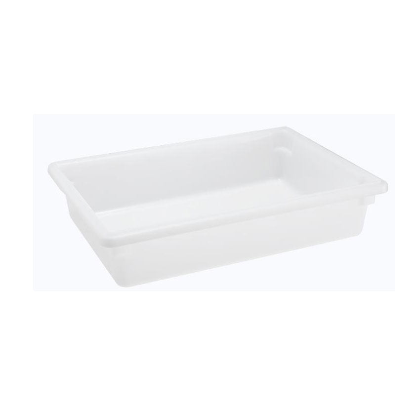 Omcan 85129 Food Storage Container 18" x 26" x 6" Stackable White Polypropylene NSF
