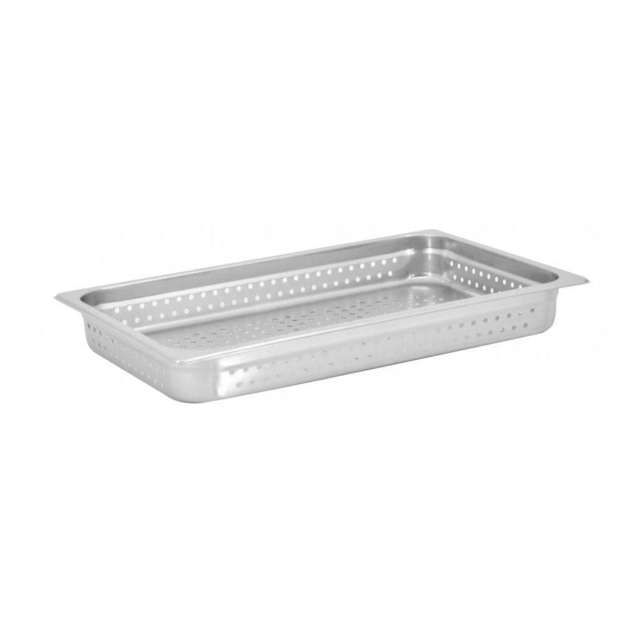 Omcan 85188 Perforated Steam Table Pan 20-3/4" x 12-3/4" x 2-1/2", 25-Gauge Stainless Steel, NSF