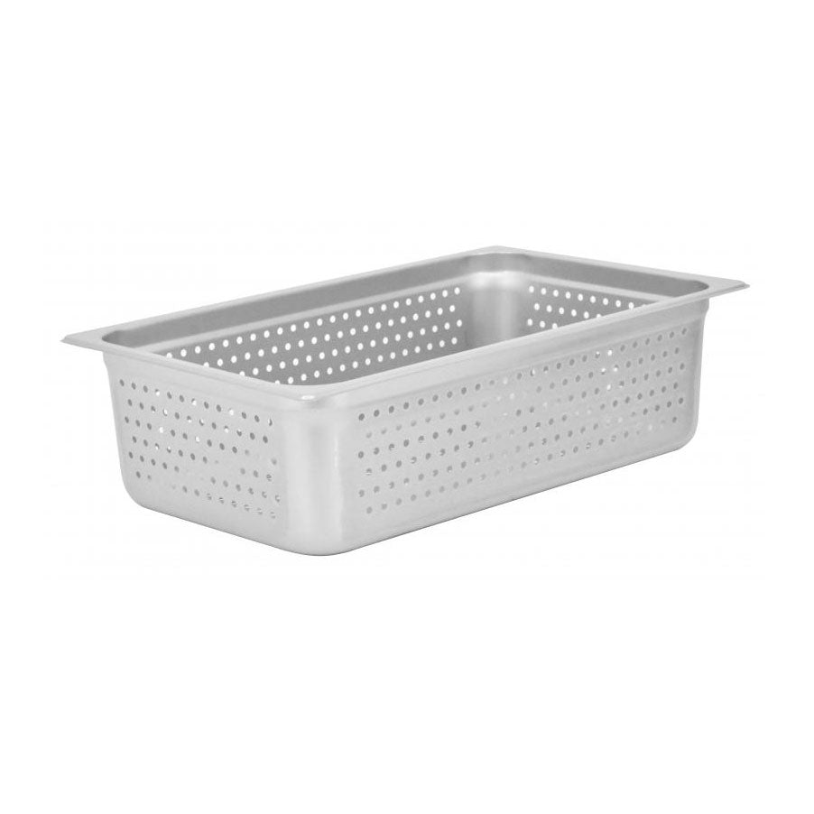 Omcan 85196 Perforated Steam Table Pan, 20-3/4" x 12-3/4" x 6" Deep, 25-Gauge Stainless, NSF