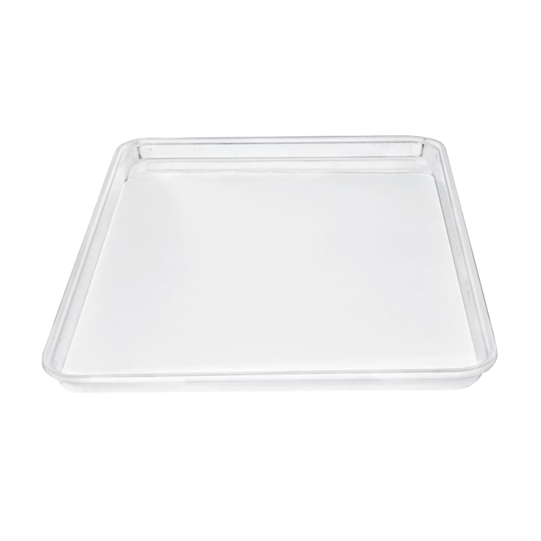 Omcan 85260 Market Tray - Rectangular 26" x 9" x 1" White Fiberglass Bakery Display Tray