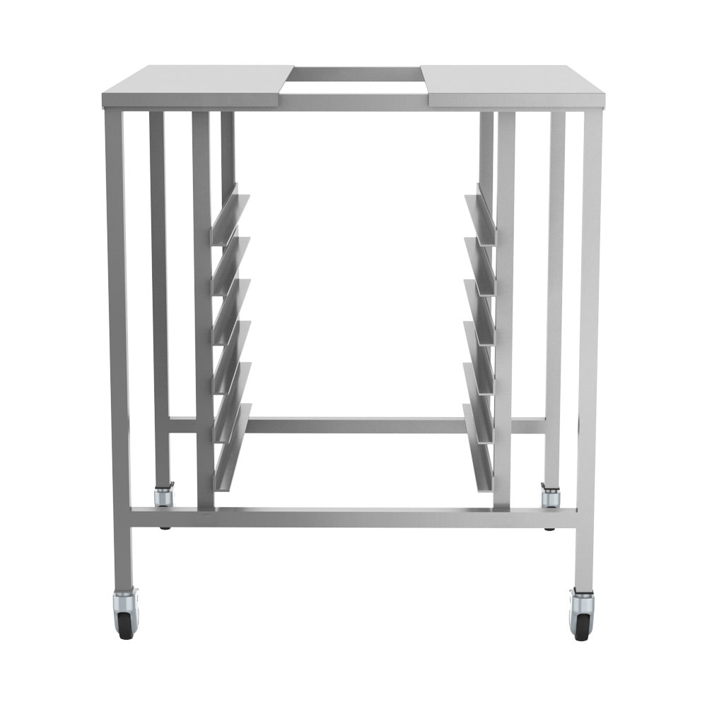 Prepline OS-2528 stainless steel oven stand with cooling racks, front view