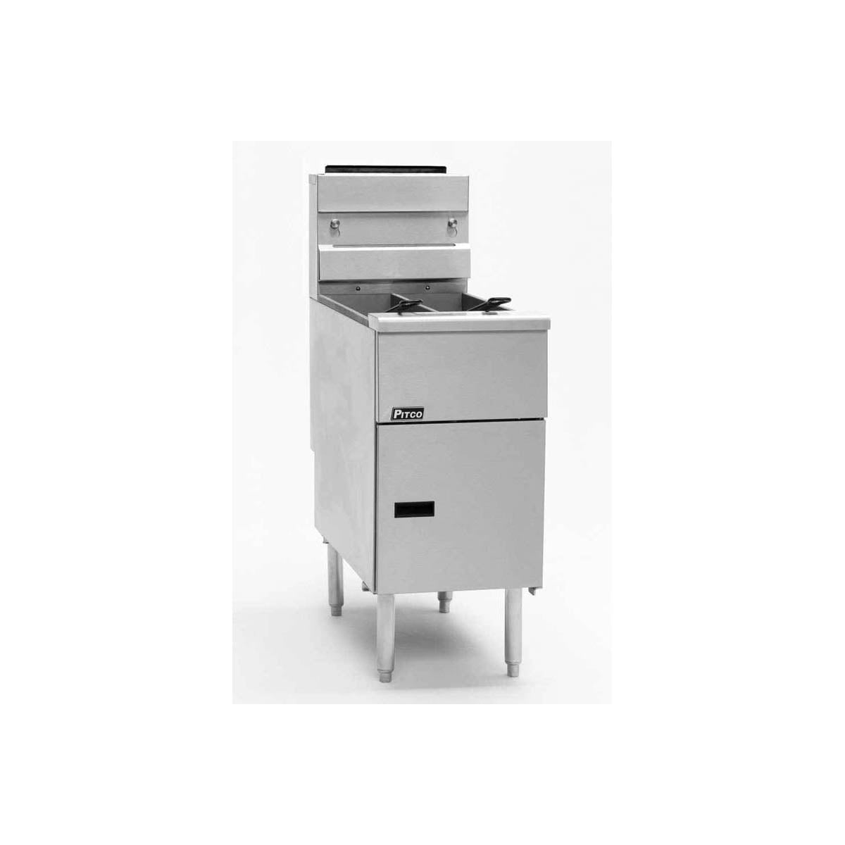 Pitco SE14TS-1FD 25 lbs each-lb Commercial Electric Fryer — Built-In Filter