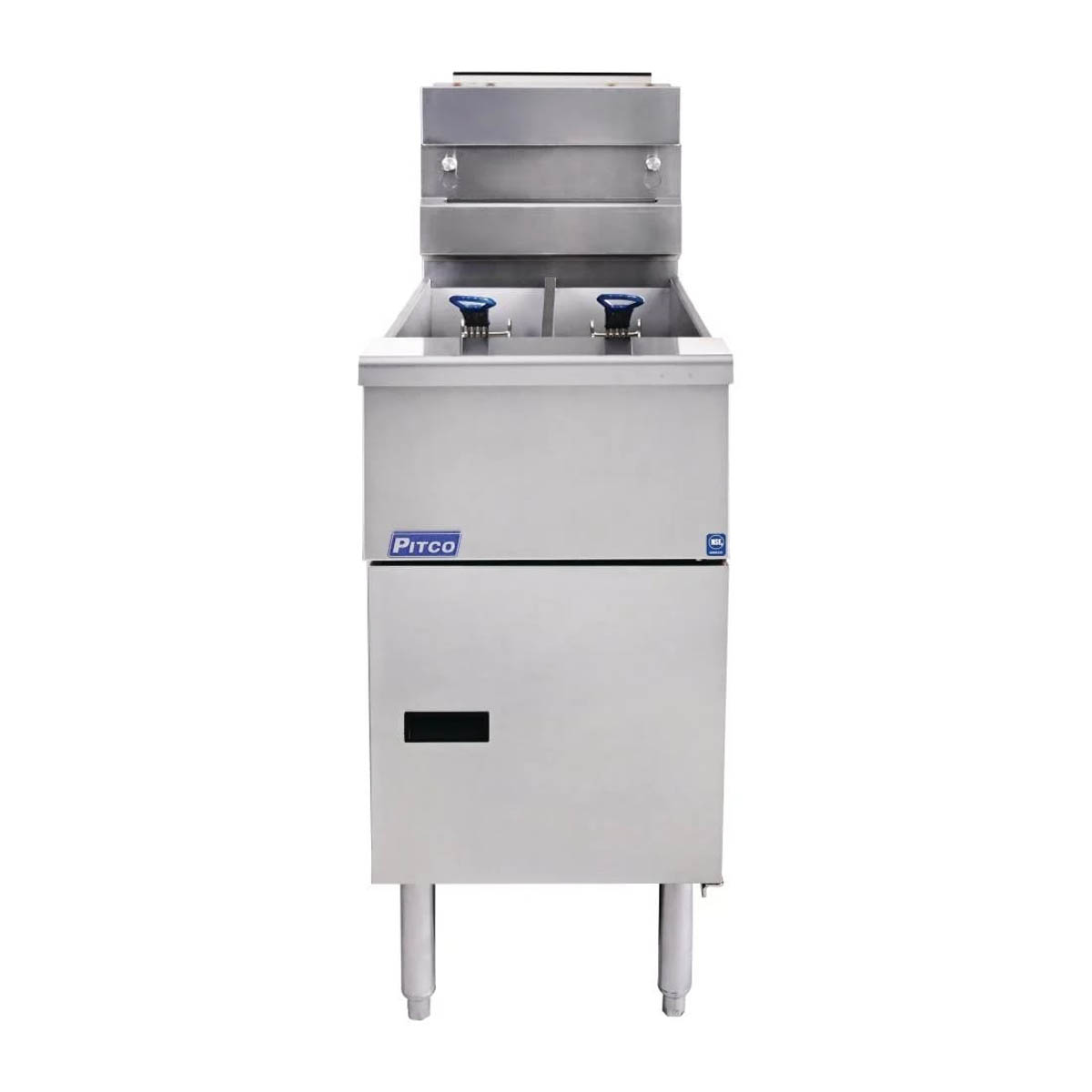 Pitco SG14T-S 40-50-lb Commercial Gas Fryer — 2 Fry Pots, Millivolt Controls