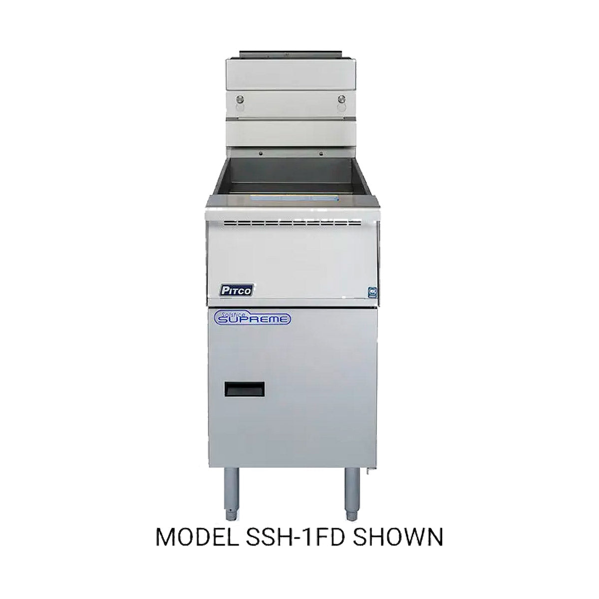 Pitco SSH55-2FD 100-lb Commercial Gas Fryer β 2 Fry Pots, Solid State Controls