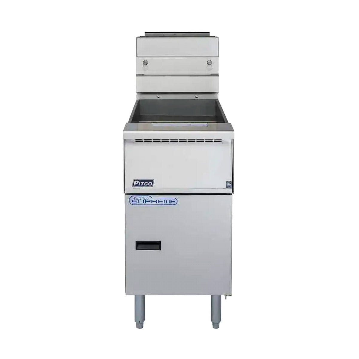 Pitco SSH55-4FD 200-lb Commercial Gas Fryer β 4 Fry Pots, Solid State Controls