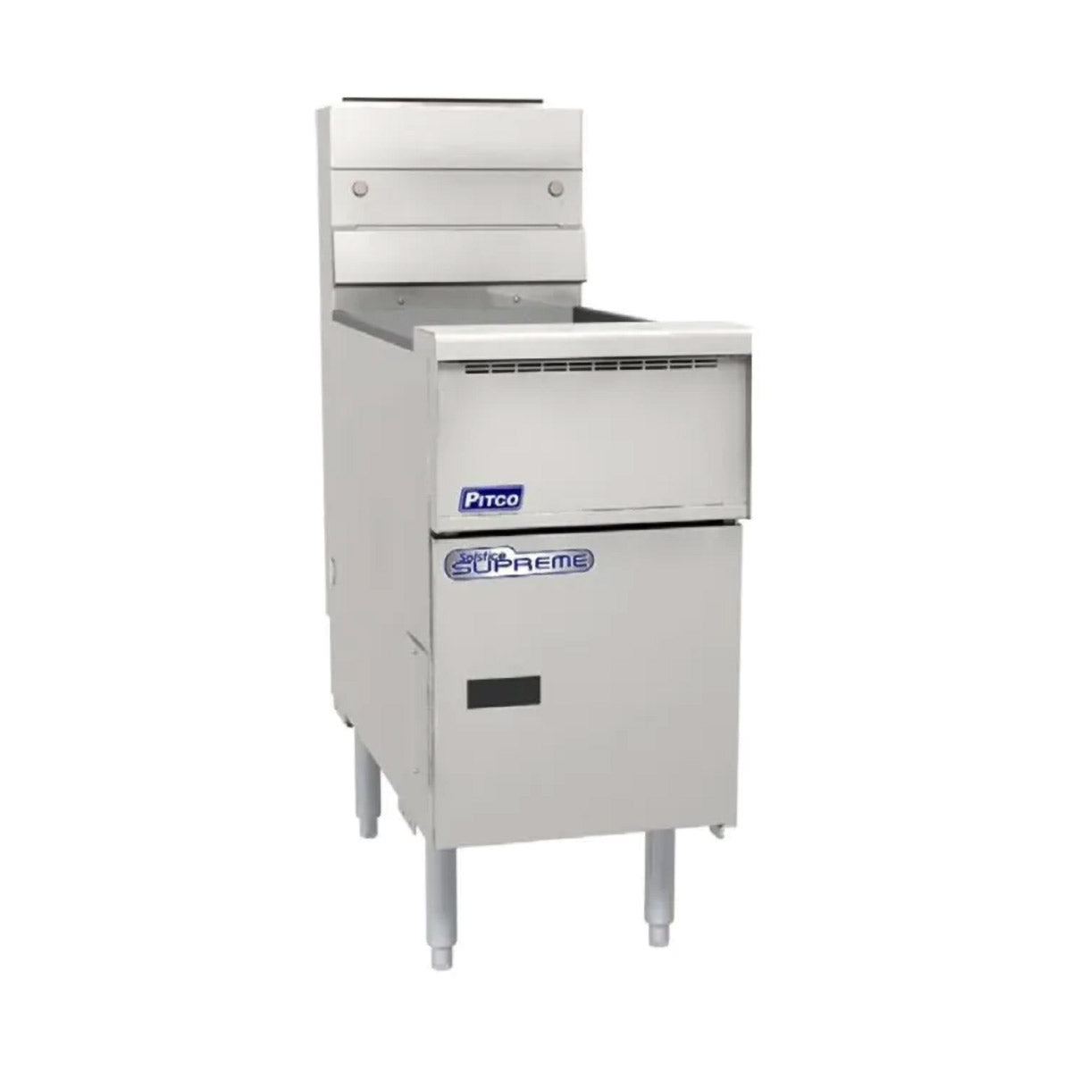 Pitco SSH55R-2FD 100-lb Commercial Gas Fryer β 2 Fry Pots, Solid State Controls