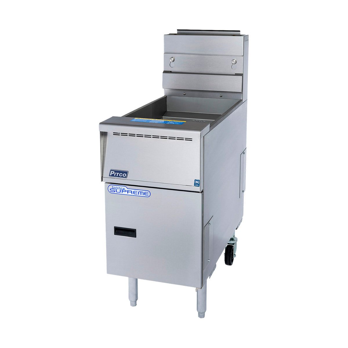 Pitco SSH55R-4FD 200-lb Commercial Gas Fryer β 4 Fry Pots, Solid State Controls