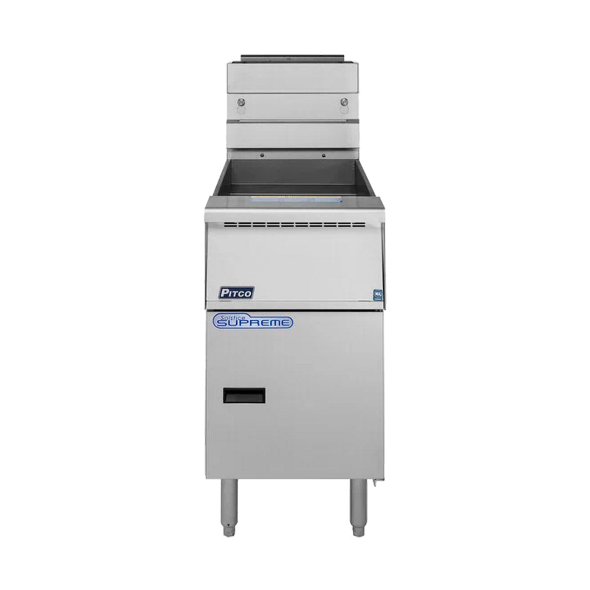 Pitco SSH75-2FD 150-lb Commercial Gas Fryer β 2 Fry Pots, Solid State Controls