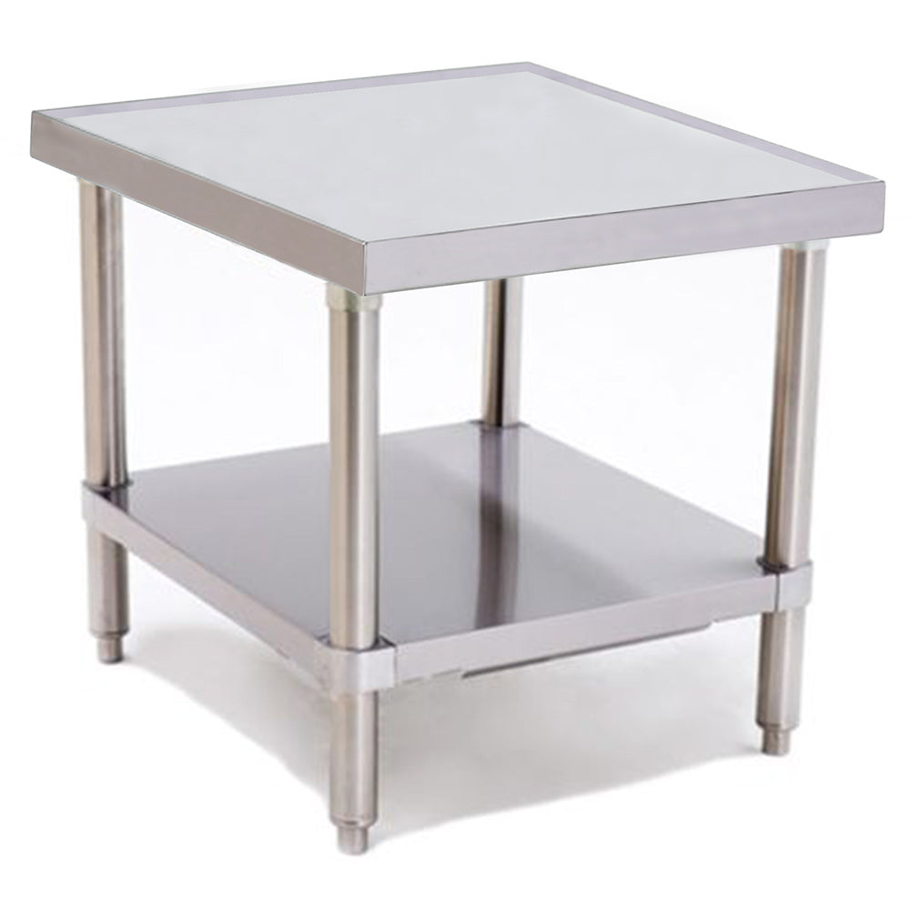 Prepline PMT-2424 24" stainless steel mixer stand with marine edge top and undershelf
