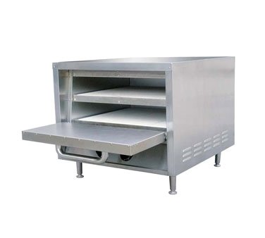 Adcraft PO-22 Countertop Electric Pizza Oven w/ 22" Deck Width, 2 Removable Ceramic Shelves