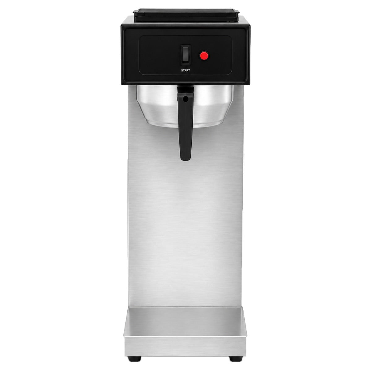 Prepline CAFE-1PA pourover airpot coffee brewer, front view without airpot
