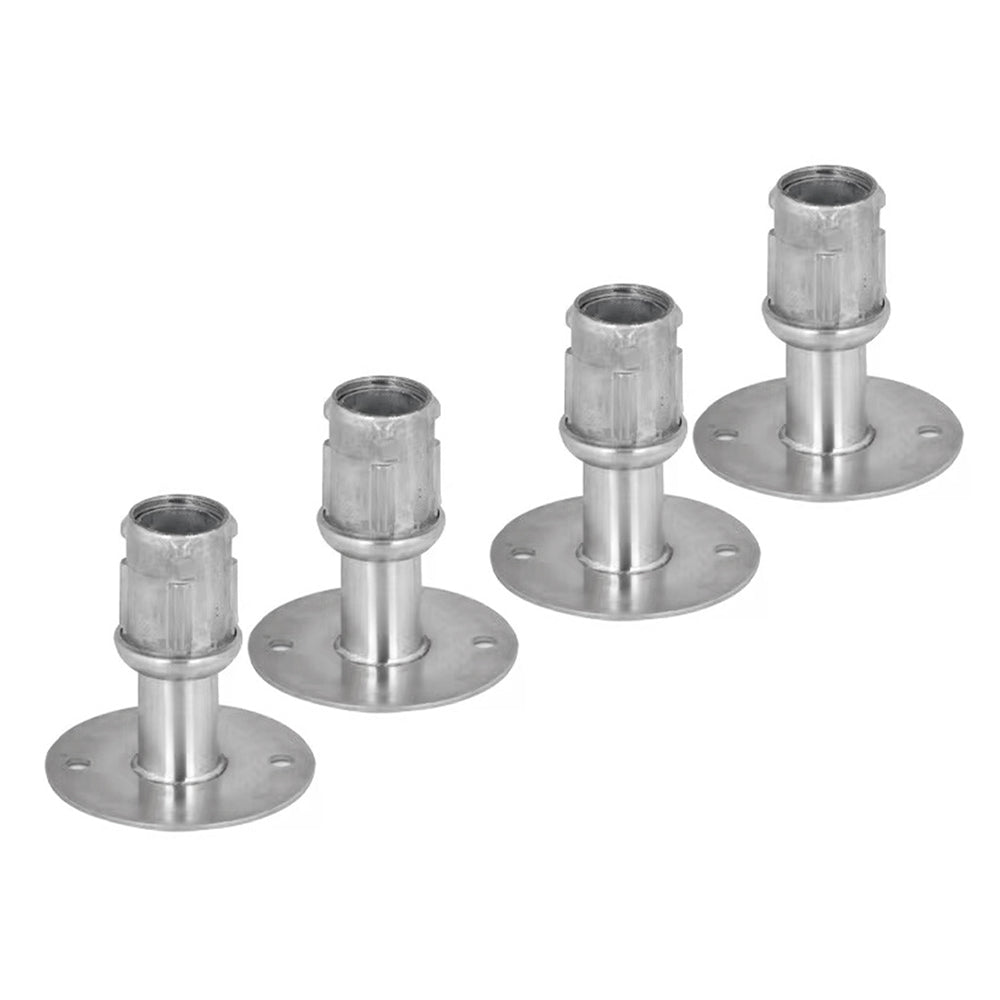 Prepline Adjustable Flanged Seismic Feet for Worktables and Sinks, Set of 4