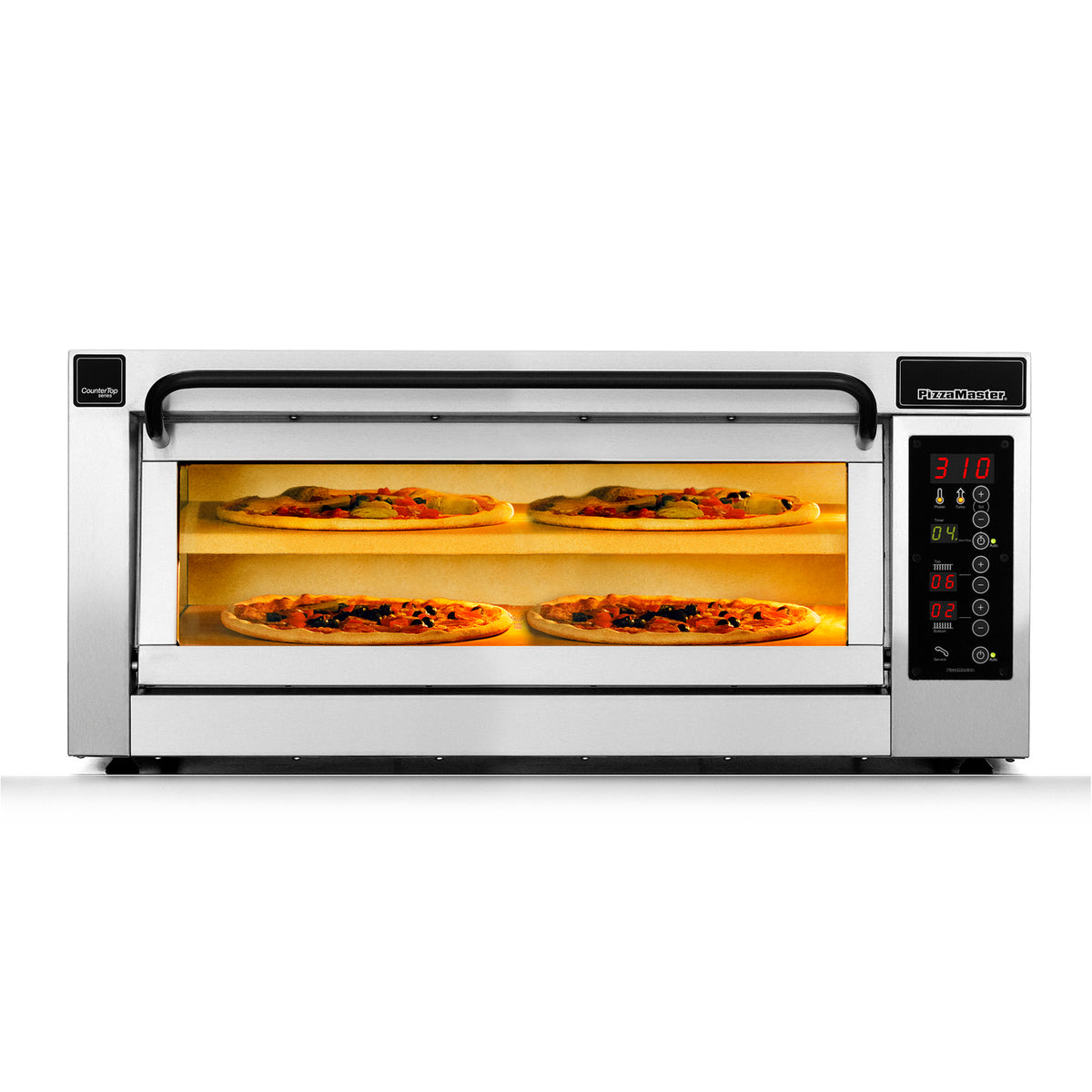 PizzaMaster PM 351ED-2DW Countertop Electric Pizza Oven — 1 Deck, 37.4" Wide