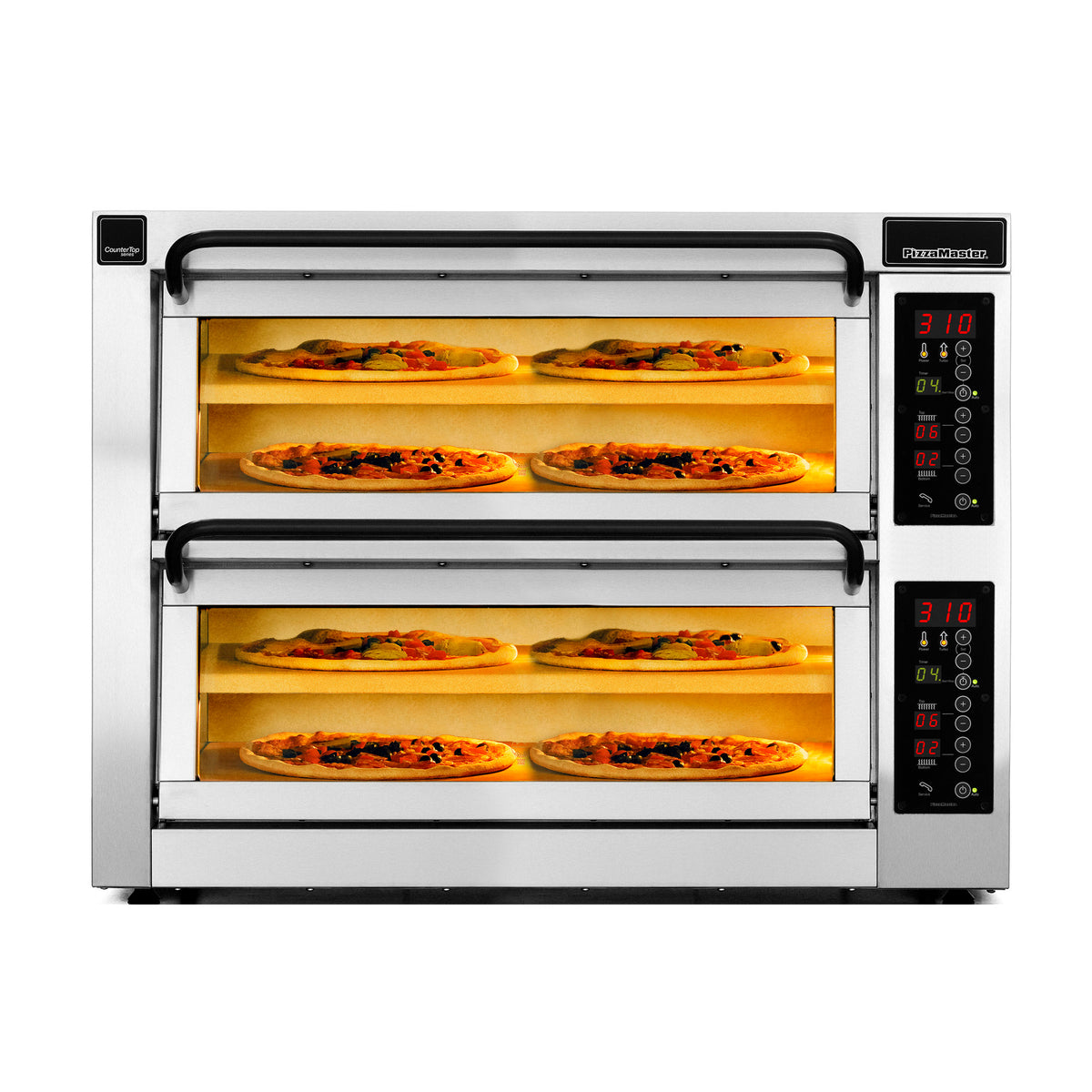 PizzaMaster PM 452ED-2DW Countertop Electric Pizza Oven — 2 Decks, 45.7" Wide