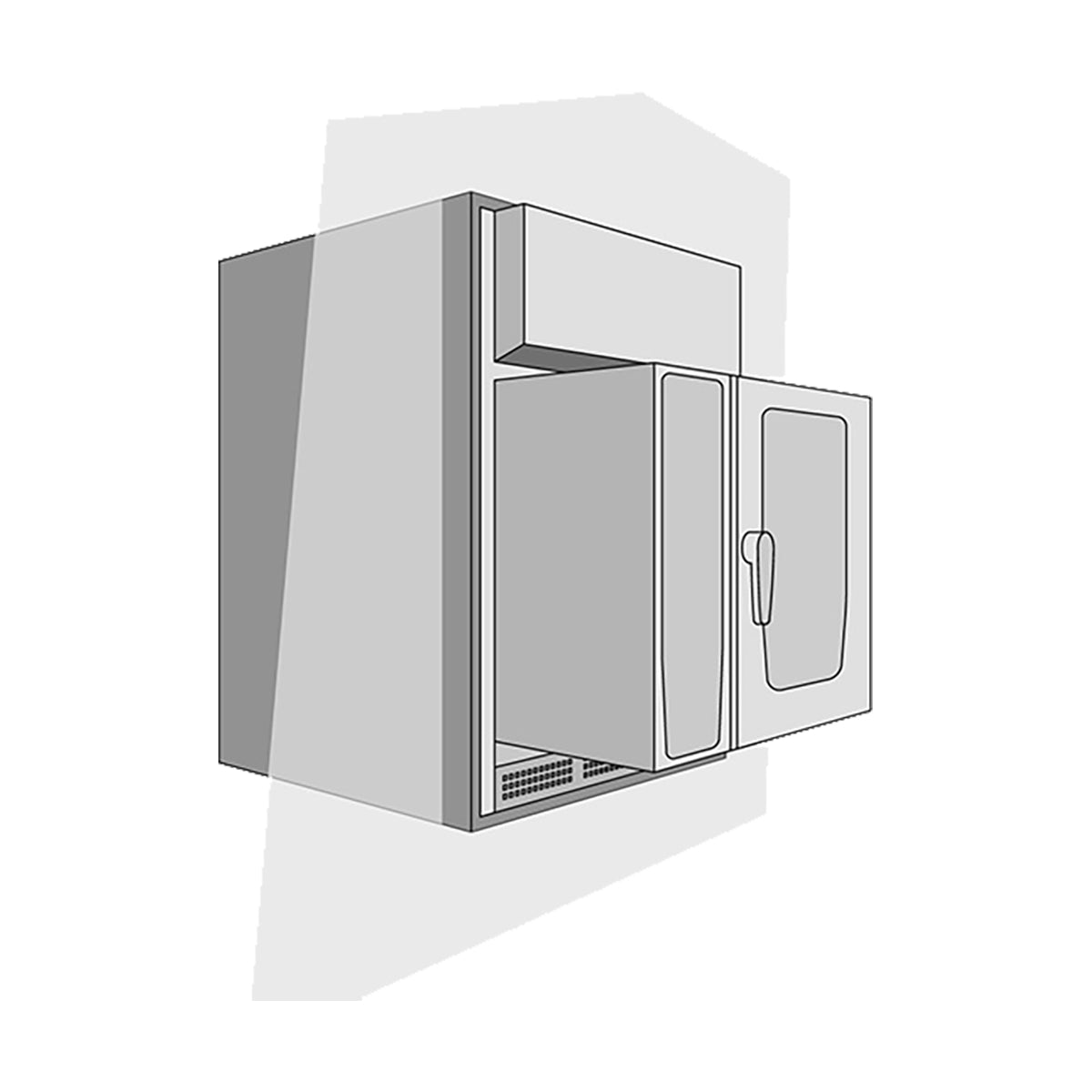 Rational 60.74.285 Integration Kit for SCC/CMP XS type - Includes integrated UltraVent XS and panel set