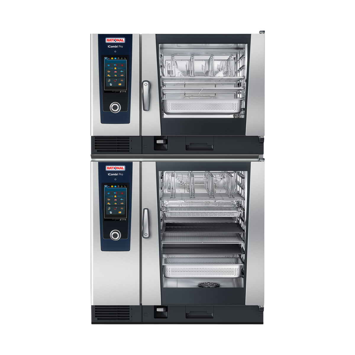 Rational ICP 6-FULL ON 10-FULL E 208 3PH AD-QS iCombi Pro Electric Double-Stack Combi Ovens