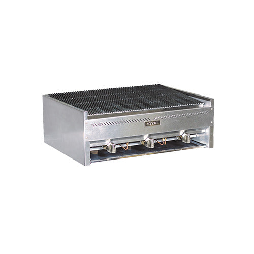 Royal Range RSCB series countertop snack char rock broiler, front angle view (representative image)