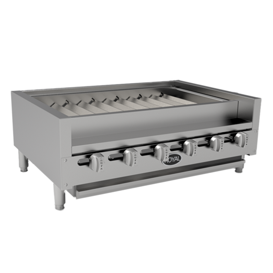 Royal Range RSKTB-36 snack kabob broiler, front angle view
