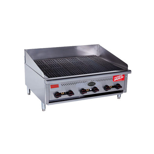 Royal Range TB series countertop infrared radiant charbroiler, front angle view (representative image)