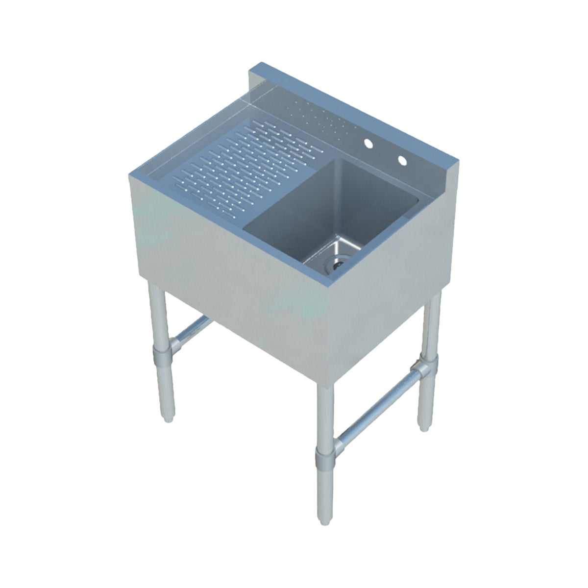 Sapphire SMBS-1L Underbar Sink β 24" Wide β Drainboard On Left