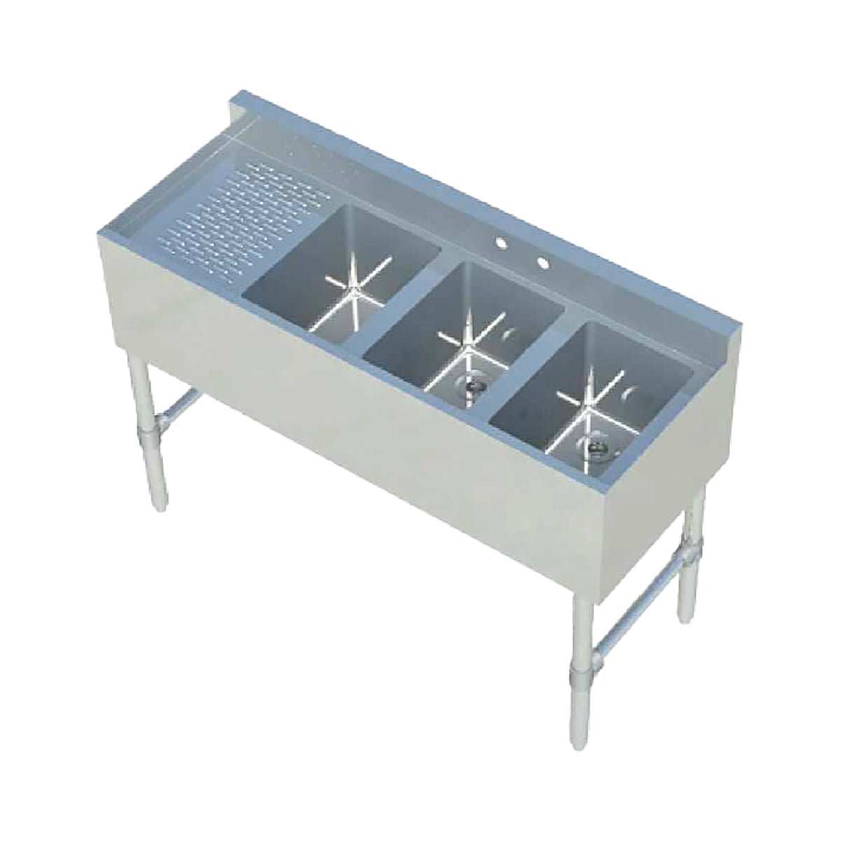 Sapphire SMBS-3L Underbar Sink β 48" Wide β Drainboard On Left