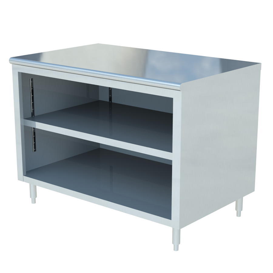 Sapphire SMDC-3036 Stainless Steel Dish Cabinet β 36" x 30", Open Front