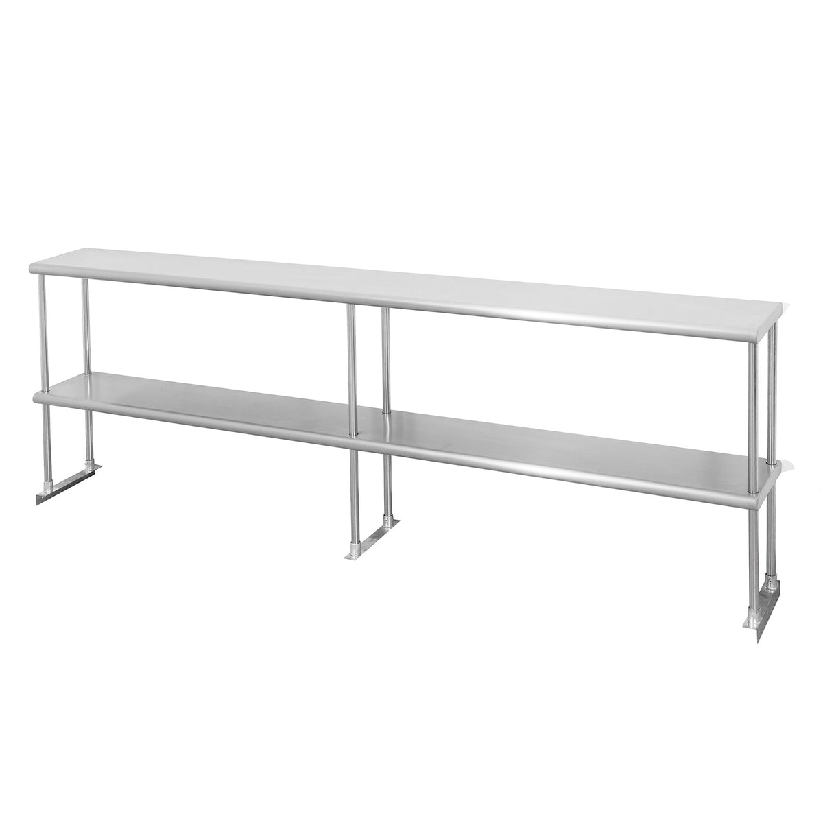 Sapphire SMDOS-12120 Table-Mounted Stainless Steel Overshelf – 120" x 12"