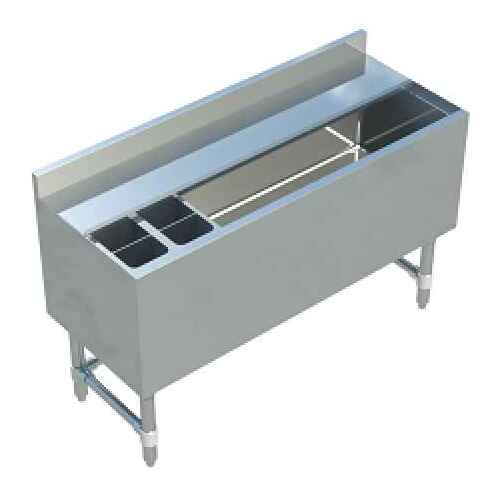 Sapphire SMIB-1848CP7 Insulated Underbar Ice Bin β 48" Wide, 7-Circuit Cold Plate