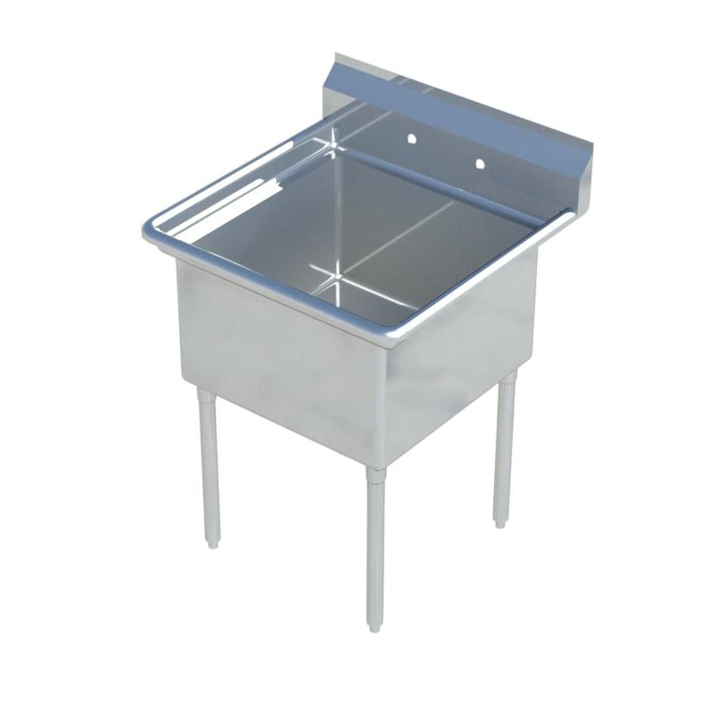 Sapphire SMS1416 1-Compartment Commercial Sink β 19" Wide β No Drainboards