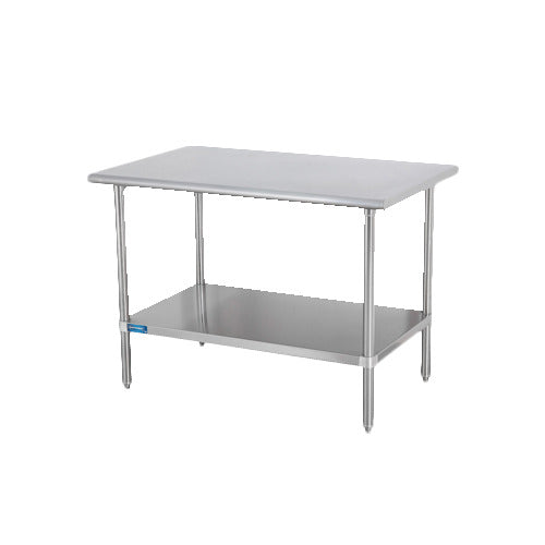 Sapphire SMT-3660S Stainless Steel Work Table β 60" x 36", Flat Top, Undershelf