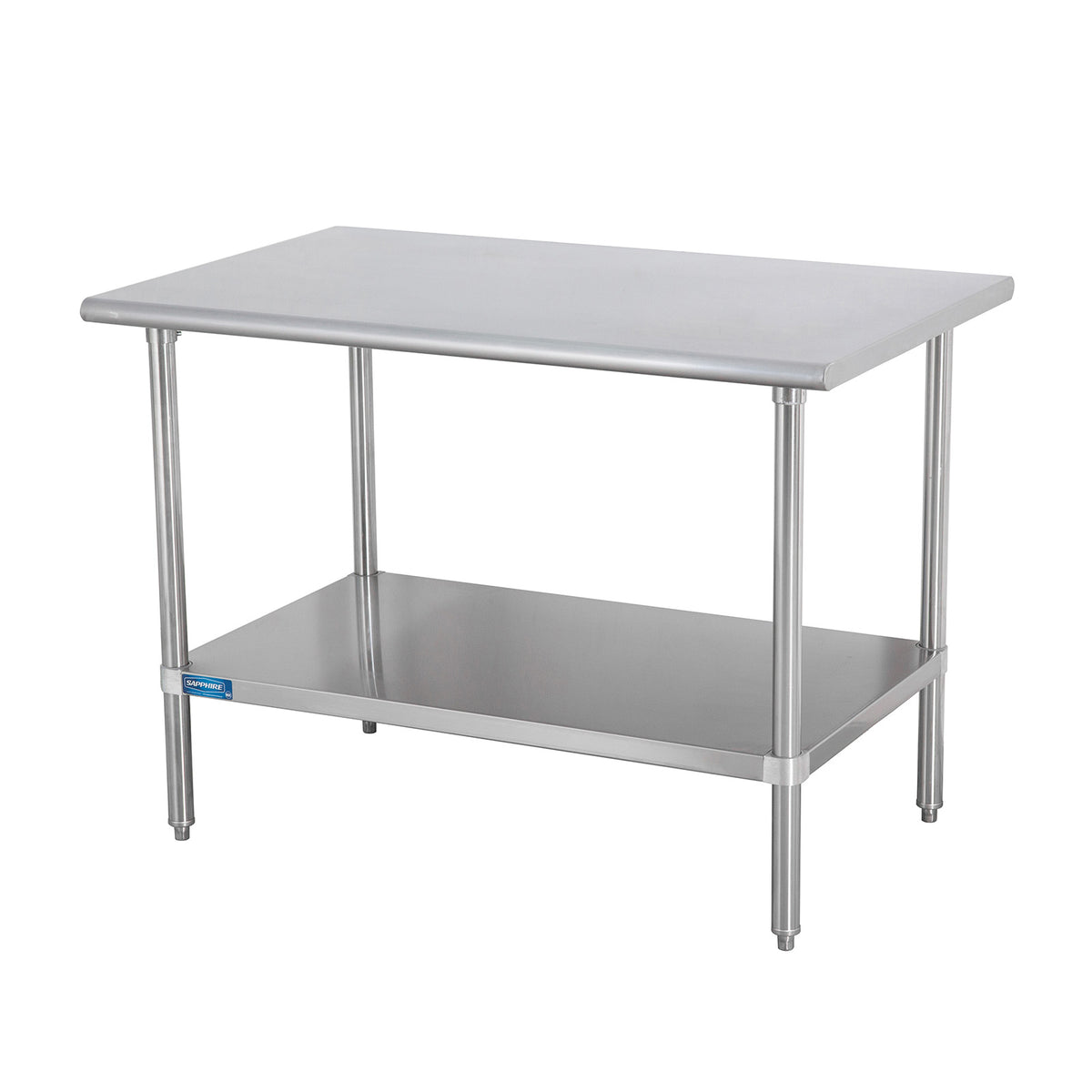 Sapphire SMT-3672G Stainless Steel Work Table β 72" x 36", Flat Top, Undershelf