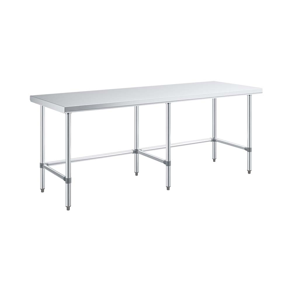 Sapphire SMTEO-2484G Stainless Steel Work Table β 84" x 24", Flat Top, Open Base
