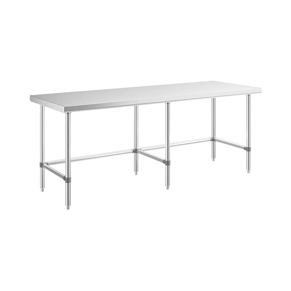 Sapphire SMTEO-2484S Stainless Steel Work Table β 84" x 24", Flat Top, Open Base