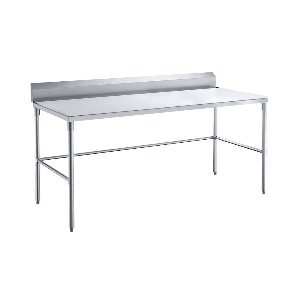 Sapphire SMTEOB-3060G Stainless Steel Work Table β 60" x 30", 5" Backsplash, Open Base