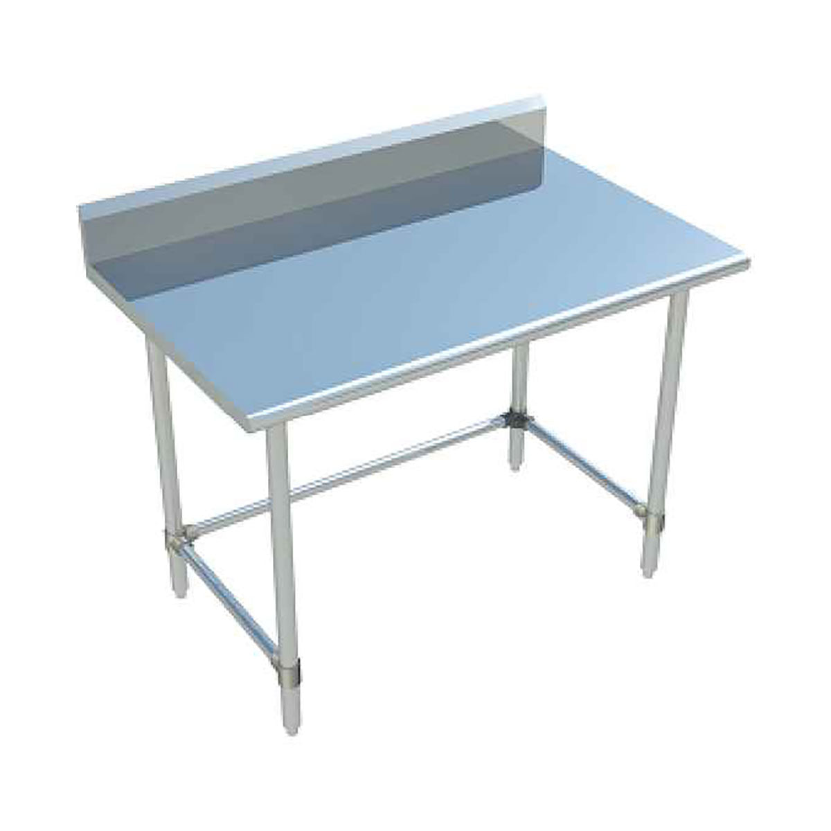 Sapphire SMTOB-3030S Stainless Steel Work Table β 30" x 30", 5" Backsplash, Open Base